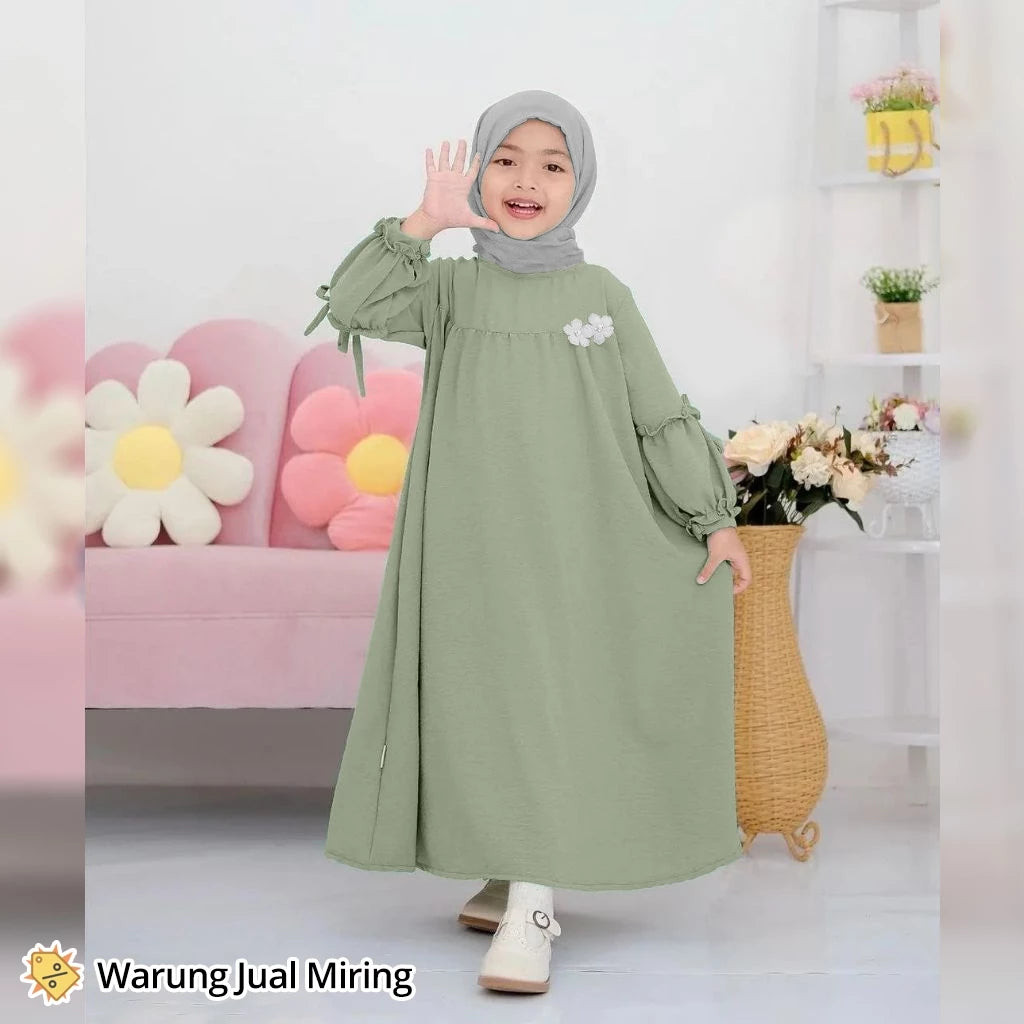Robe froissée Airflow pour filles de 4 à 12 ans